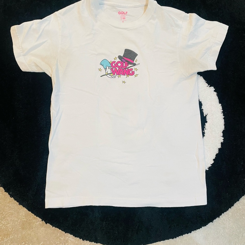 Golf Wang/Tyler The Creator White Short Sleeve Tee with Graphic Design